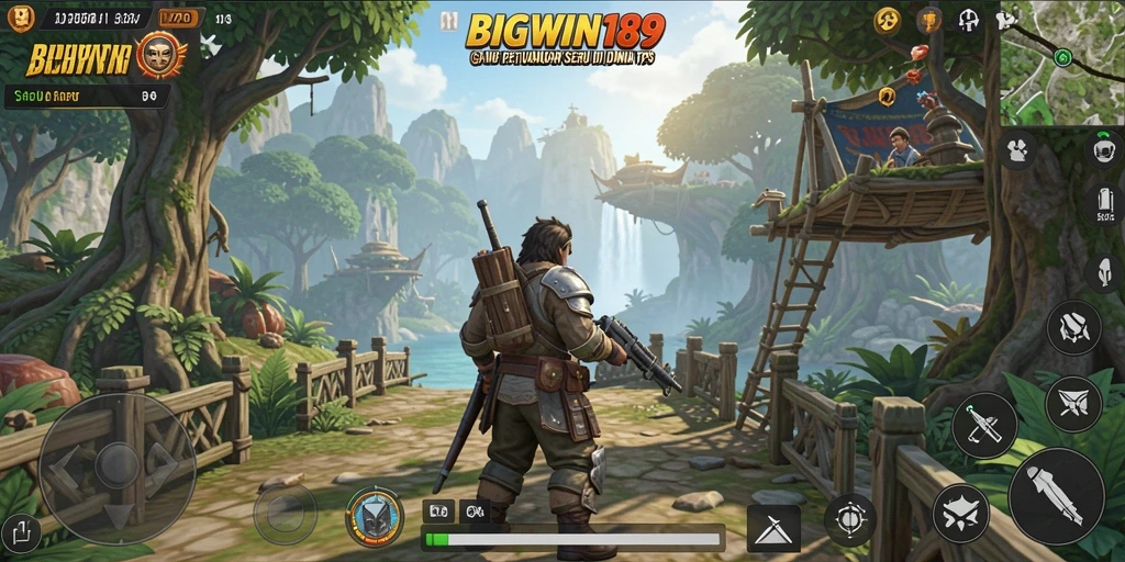 Tampilan gameplay seru dari BIGWIN189 dalam mode TPS.