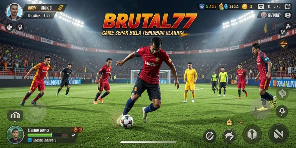 Screenshot BRUTAL77 menampilkan aksi seru di lapangan.