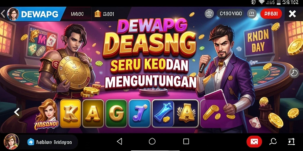 Tampilan menakjubkan DEWAPG dengan gameplay Kasino yang seru.