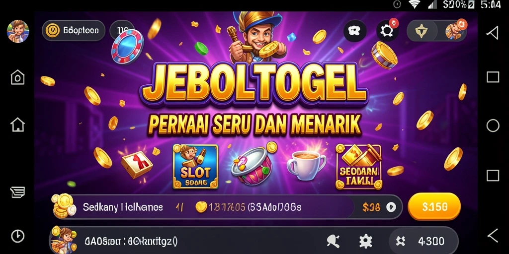 Screenshot menunjukkan gameplay seru dari JEBOLTOGEL Slot.