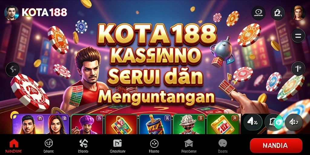 Tampilan menyerukan permainan Kasino di KOTA188 dengan grafis menawan.