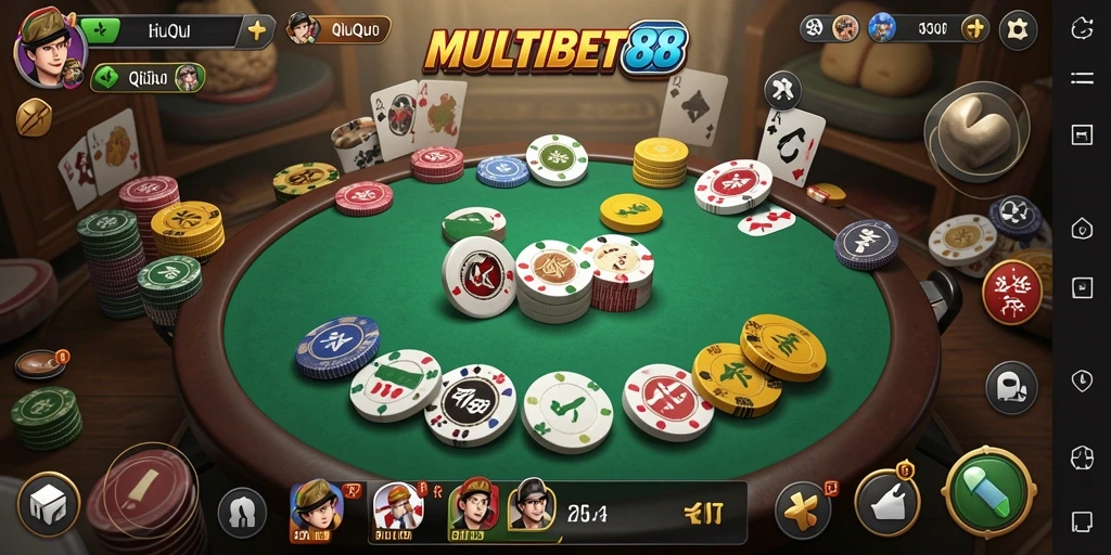 Tampilan gameplay QiuQiu yang memukau dan interaktif.