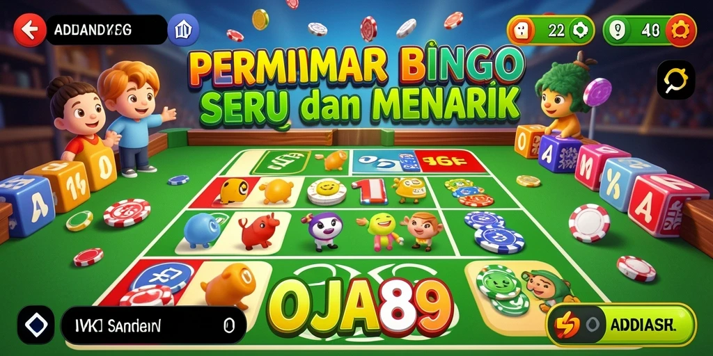Tampilan gameplay seru OJA89 dengan antarmuka Bingo yang menarik.