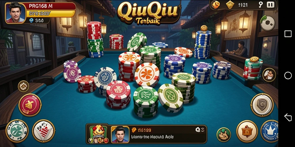 Tangkapan layar gameplay QiuQiu yang menarik dan interaktif.