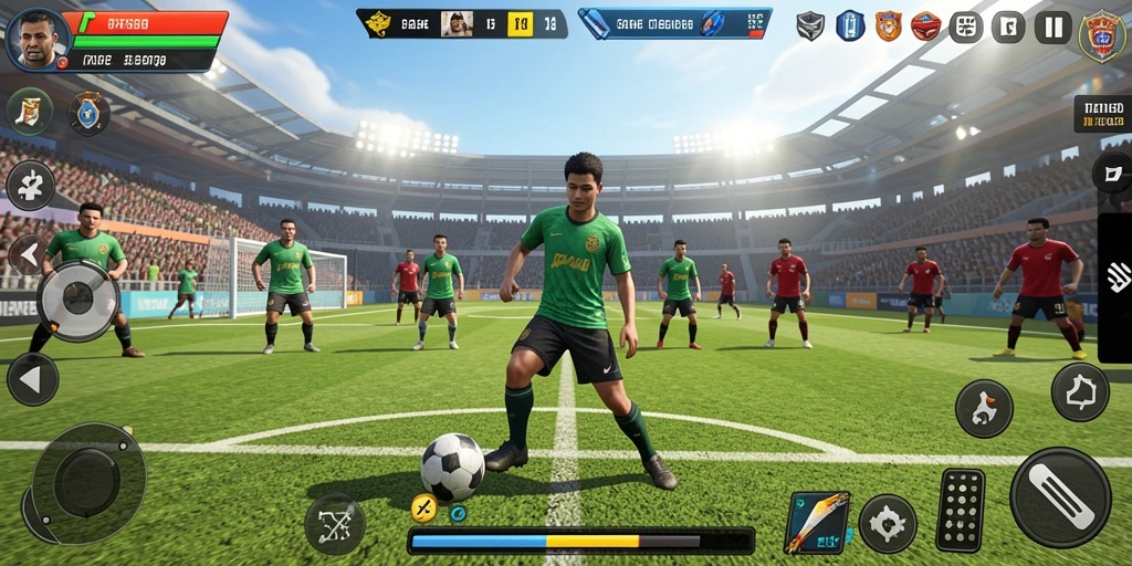Screenshot PT89 menampilkan aksi seru dalam game olahraga.
